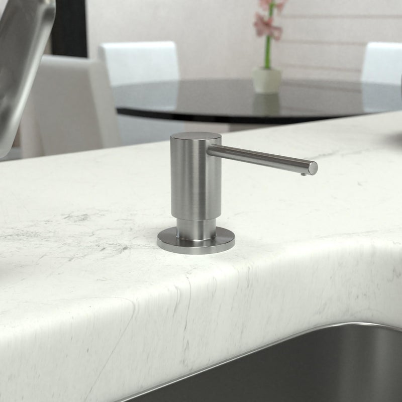 hansgrohe Bath and Kitchen SinkSoap, Focus 3-Inch, Steel Optic, 40438801 Soap Dispenser - Image 2